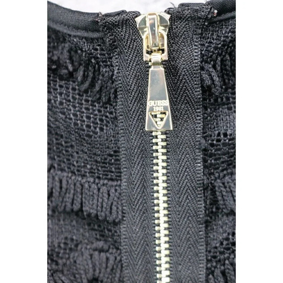 Guess Black Label Sheath Bodycon Dress-Black Lace-Size 14-Sleeveless-Lined - Picture 9 of 9
